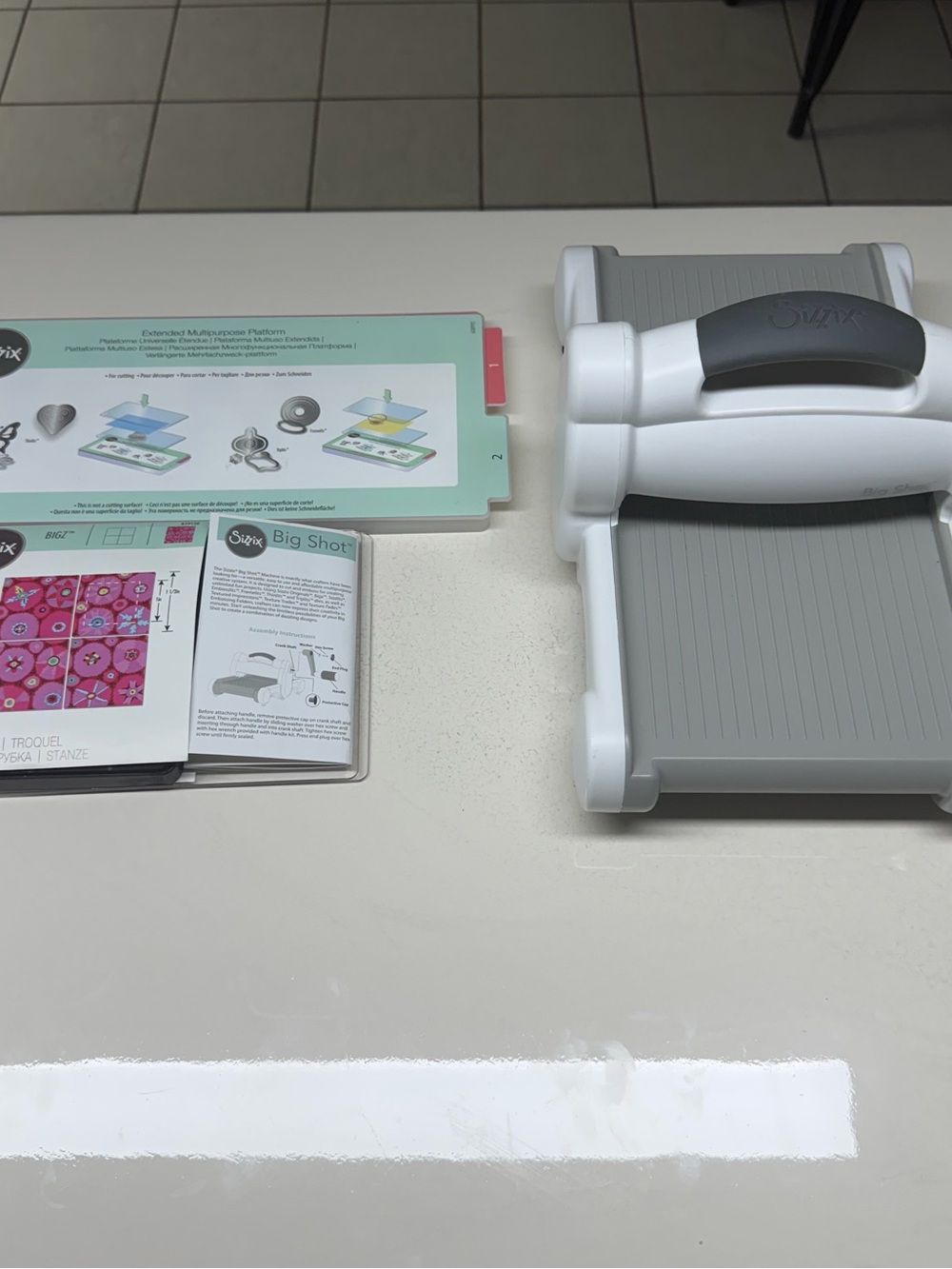 Sizzix Big Shot Die Cutting Embossing Machine Bundle Extended Platform Bigz